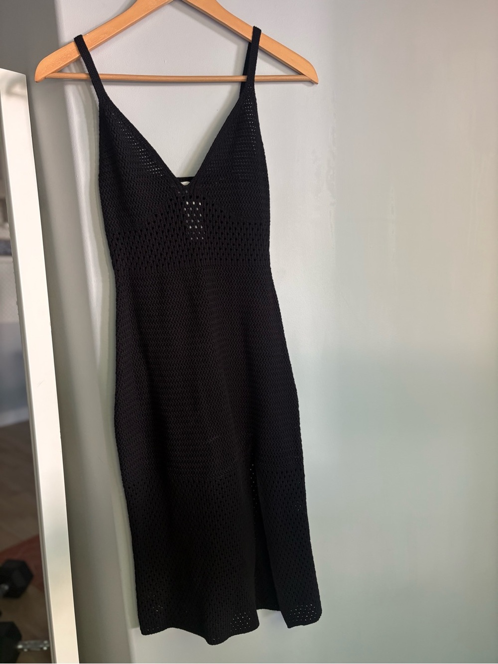 Aritzia Black Evie Midi dress BNWT